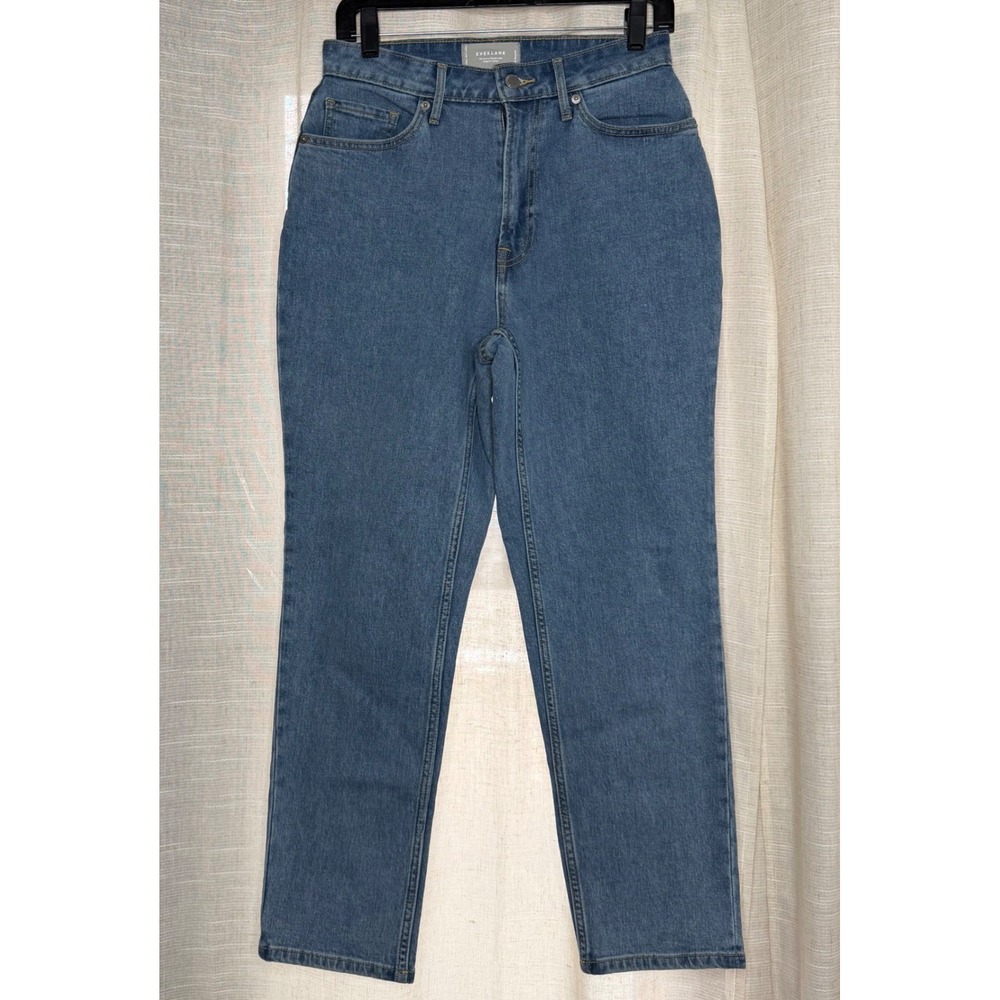 Everlane Curvy Cheeky Jeans Organic Cotton Light Wash Denim Stretch Women's 28 R